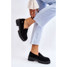 PS2 Chaussures à enfiler en daim pour femmes Noir Fiorell le noir 4