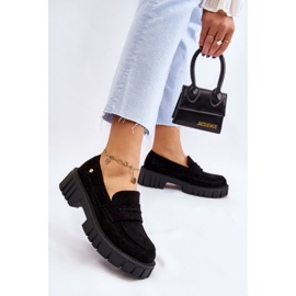 PS2 Chaussures à enfiler en daim pour femmes Noir Fiorell le noir 5