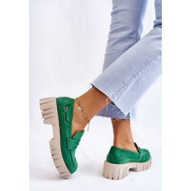 Chaussures à enfiler en daim pour femmes Vert Fiorell 6
