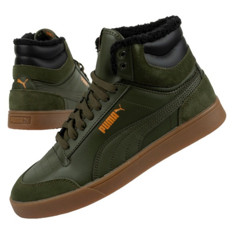 Puma Shuffle Mid chaussures d'hiver 387609 02 vert 1 Puma Shuffle Mid chaussures d'hiver 387609 02 vert 1
