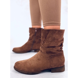 BM Bottines plates en daim Wever Kaki brun 4