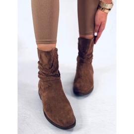 BM Bottines plates en daim Wever Kaki brun 6