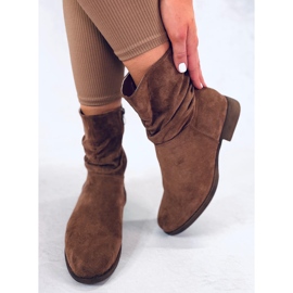 BM Bottines plates en daim Wever Kaki brun 5