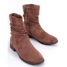 BM Bottines plates en daim Wever Kaki brun 3