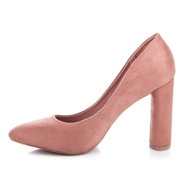 Seastar Escarpins en daim rose 2
