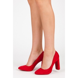 Seastar Escarpins en daim rouge 2