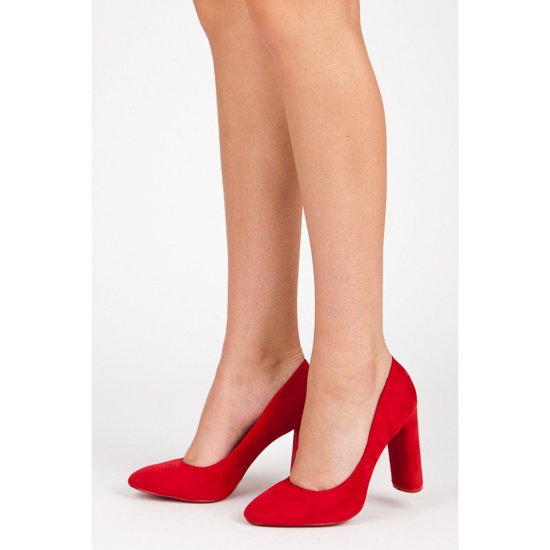 Seastar Escarpins en daim rouge 2