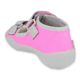 Chaussures enfants Befado 342P032 rose argent gris 2