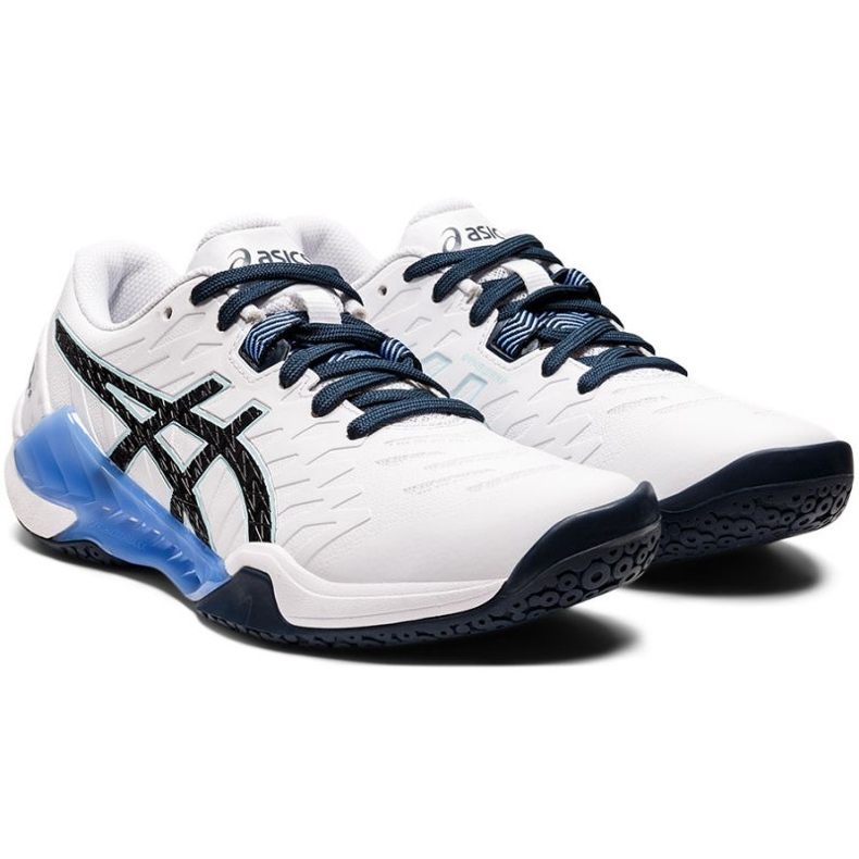 Asics Blast Ff 2 W 1072A046 103 chaussures de handball blanc blanc 1