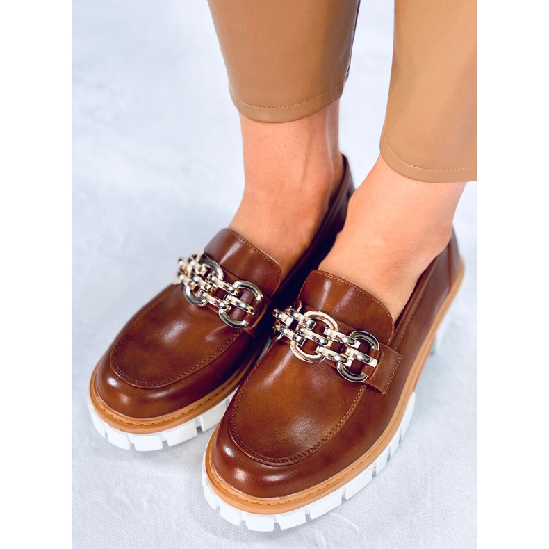 BM Mocassins à plateforme de Catz Camel brun 1