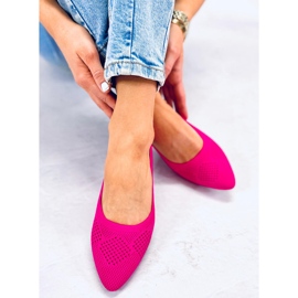 BM Ballerines Ajourées Forlani Fuchsia rose 3