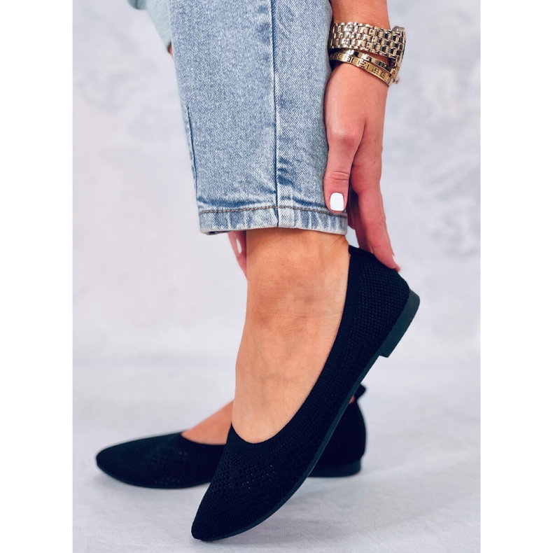 BM Ballerines ajourées Forlani Noir 2