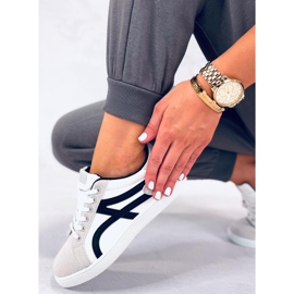 BM Baskets Wilson blanches, femmes gris 2