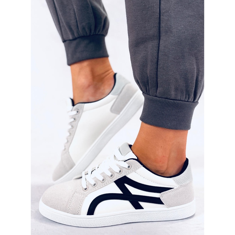 BM Baskets Wilson blanches, femmes gris 1