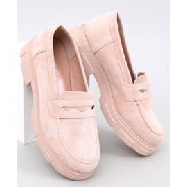 BM Mocassins à plateforme en daim de Jayne Beige 3