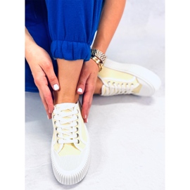 BM Baskets compensées femme Dors Jaune 4