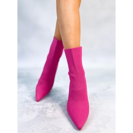 BM Bottes à talons hauts avec tige élastique Cassidy Fuchsia rose 2
