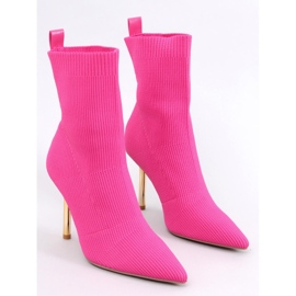 BM Bottes à talons hauts avec tige élastique Cassidy Fuchsia rose 5