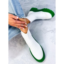 Bottines élastiques Withers BLANC/VERT blanche 3