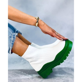 Bottines élastiques Withers BLANC/VERT blanche 4