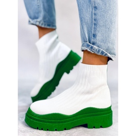 Bottines élastiques Withers BLANC/VERT 1