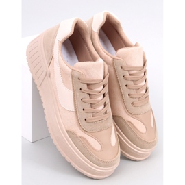 BM Baskets à plateforme Kirby Kaki beige 1
