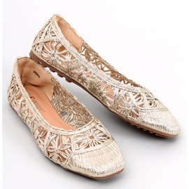 BM Ballerines ajourées Sarita Or d'or 4