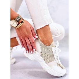 BM Baskets compensées Davis Beige 5