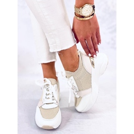 BM Baskets compensées Davis Beige 1