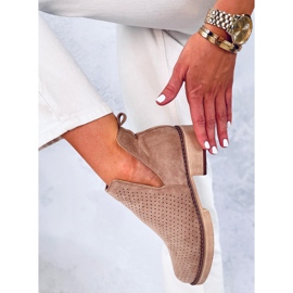 BM Bottes de printemps ajourées Neve Kaki beige 4