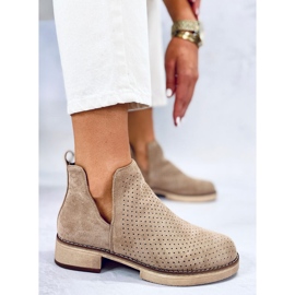 BM Bottes de printemps ajourées Neve Kaki beige 3