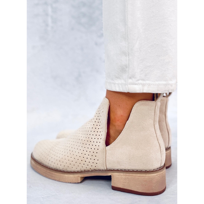 BM Bottines Spring ajourées Neve Beige 2