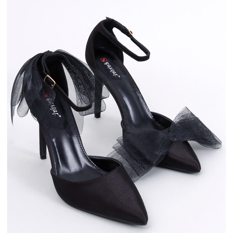 BM Épingles à nœuds en tulle Sheena Noir 1