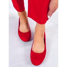 BM Ballerines compensées rouges Lumley 1