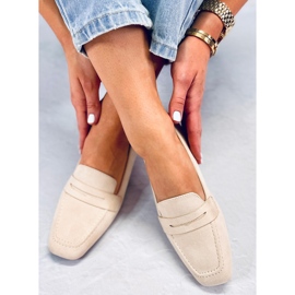 Class Mocassins classiques en daim Beige 2