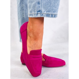 BM Mocassins classiques en daim Class Fuchsia rose 1