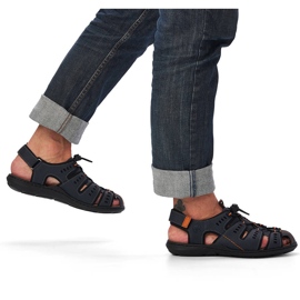 Sandales Rieker 22021-14 bleu marine pour homme 1