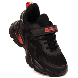 Chaussures de sport pour enfants sur la plate-forme noire NEWS 1