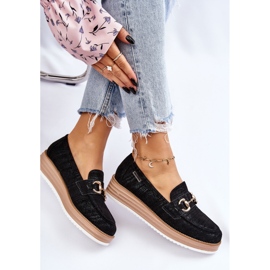 PM1 Mocassins Femme On The Platform Noir Danny le noir 6