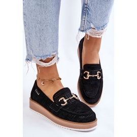 PM1 Mocassins Femme On The Platform Noir Danny le noir 3