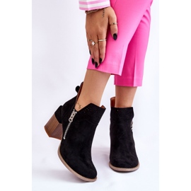 PM1 Bottes en daim sur talons épais Camden noir le noir 3