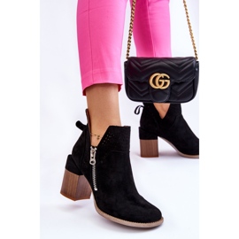 PM1 Bottes en daim sur talons épais Camden noir le noir 6