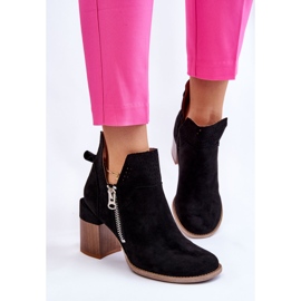 PM1 Bottes en daim sur talons épais Camden noir le noir 9