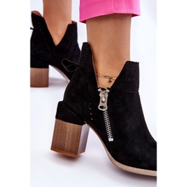 PM1 Bottes en daim sur talons épais Camden noir le noir 7