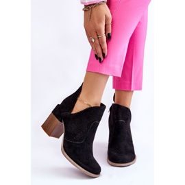 PM1 Bottes en daim à découpes noires Layne le noir 1