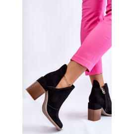 PM1 Bottes en daim à découpes noires Layne le noir 6