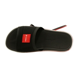Slippers Men's Rider Spin Slide AD 11795 AG359 Black / Red le noir 4
