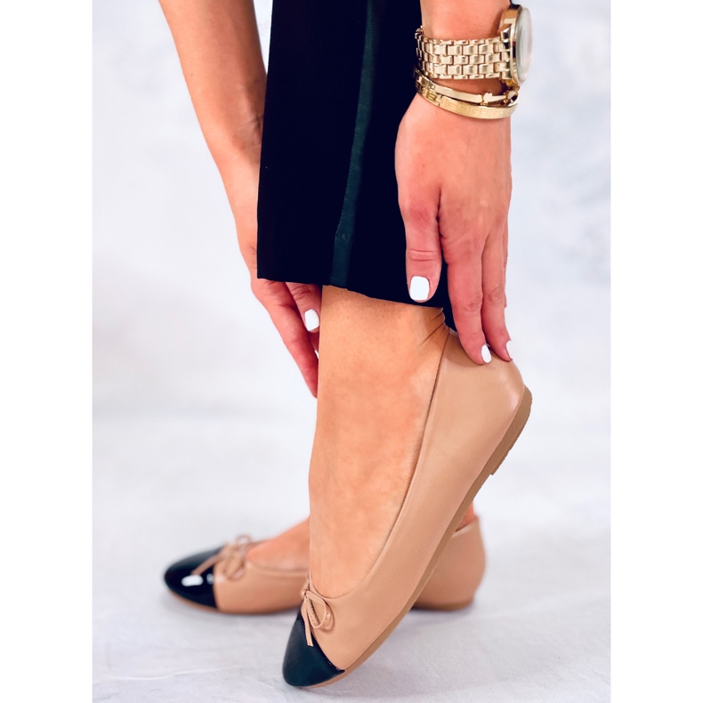 BM Gemma Nude Chanel, Ballerines Femme beige 1