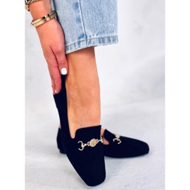 BM Mocassins femme à boucle Rhona Noir 1