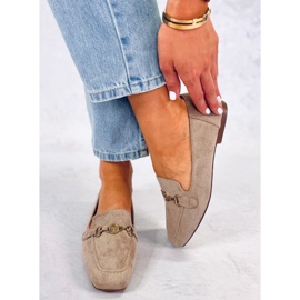 BM Mocassins à boucle femme Rhona Kaki beige 2